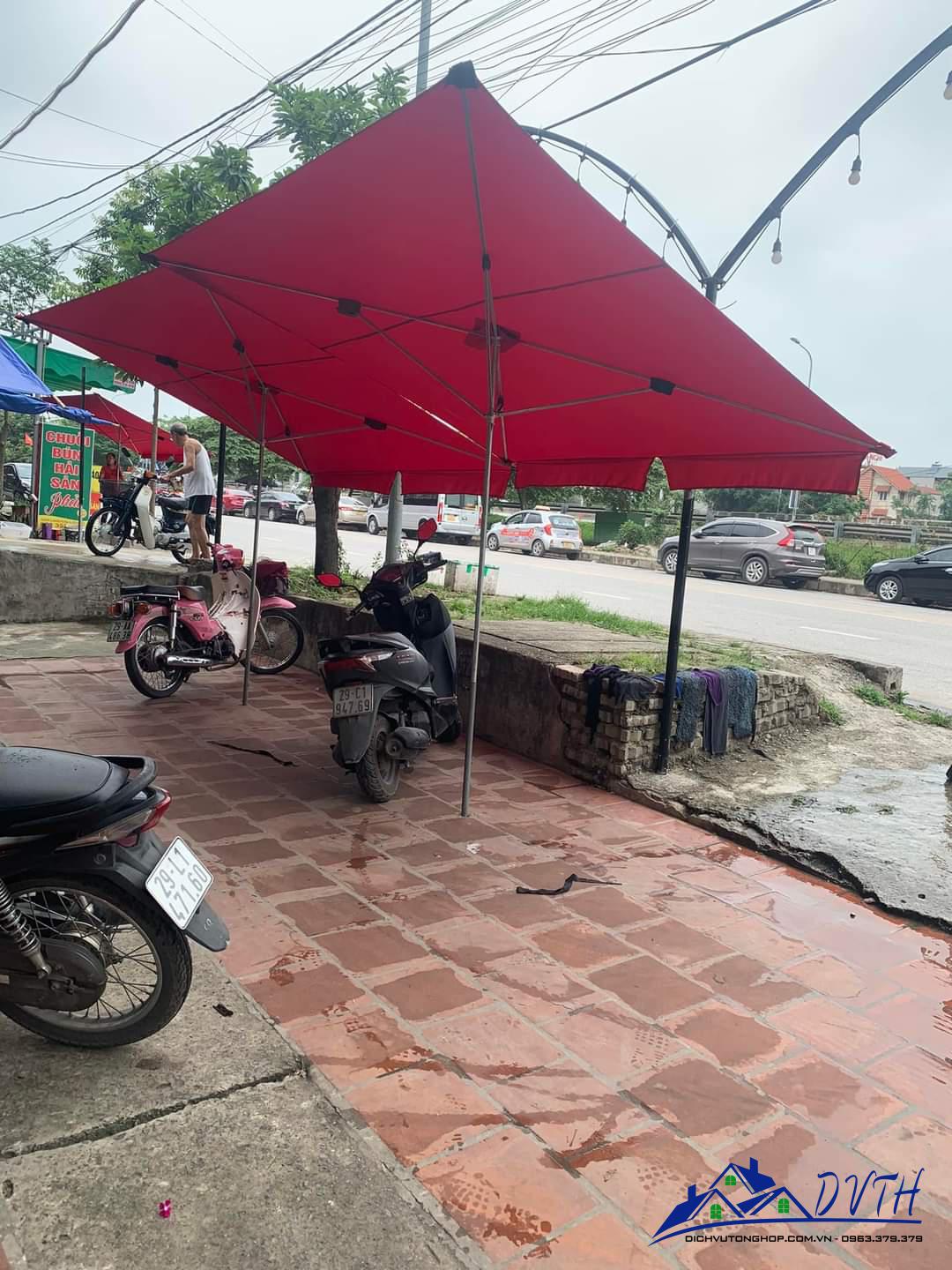 Ô dù che nắng tại Bắc Kạn